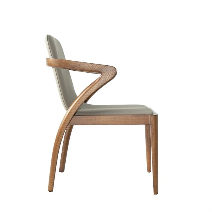 Modern Walnut Wood Dining Chair